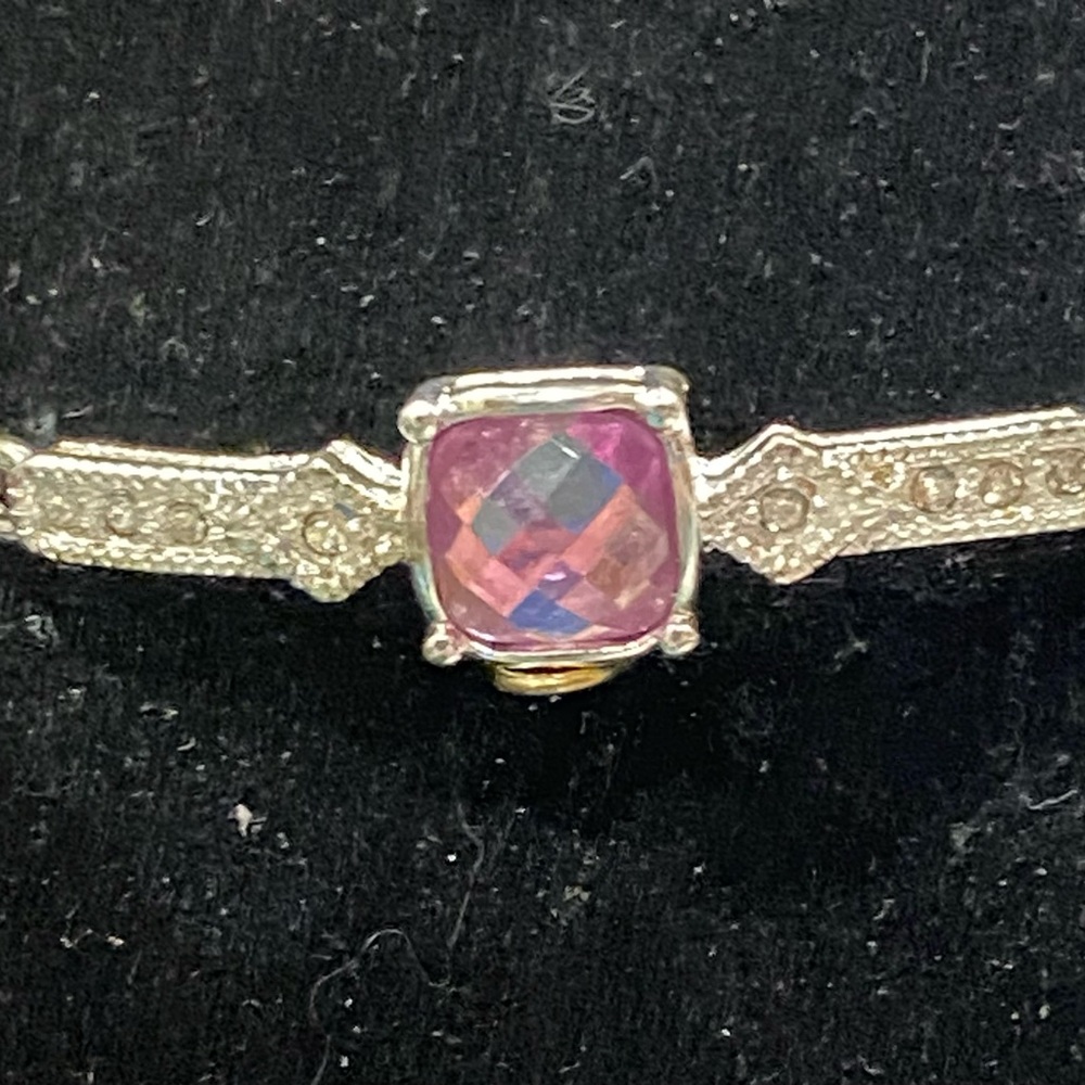 Pink Gemstone Three Piece Set Including Necklace, Bracelet and Earrings - Picture 3 of 4